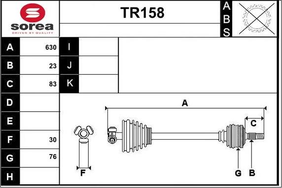 Sera TR158 - Приводной вал autodnr.net