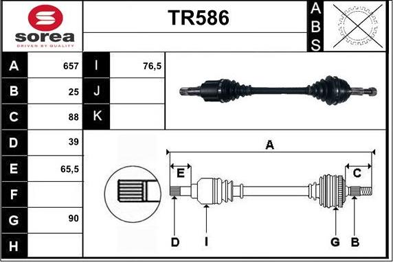 Sera TR586 - Приводной вал autodnr.net