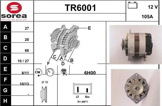 Sera TR6001 - Генератор autocars.com.ua