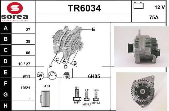 Sera TR6034 - Генератор autocars.com.ua