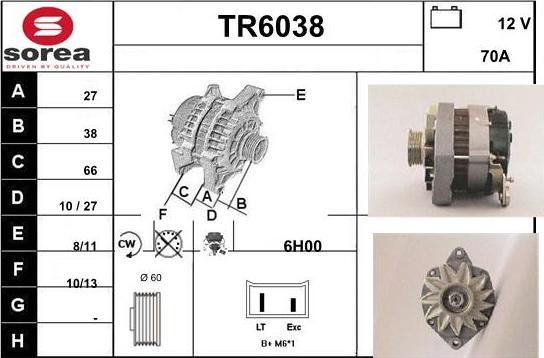 Sera TR6038 - Генератор autocars.com.ua