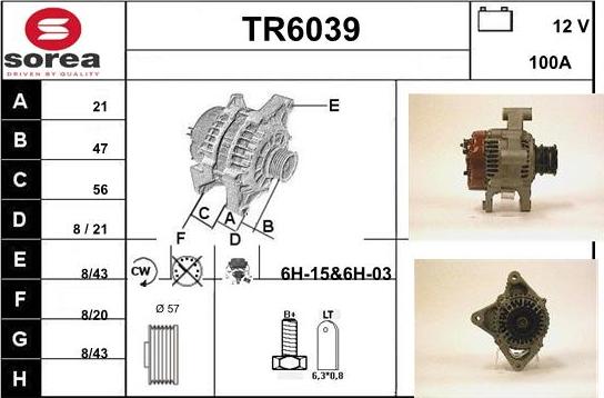 Sera TR6039 - Генератор autocars.com.ua