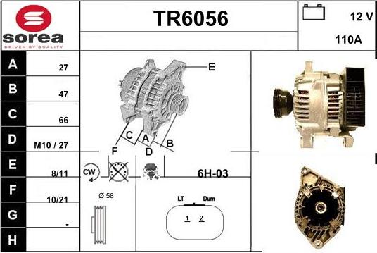 Sera TR6056 - Генератор autocars.com.ua