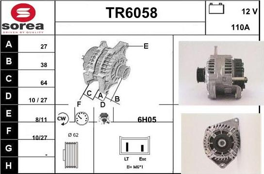 Sera TR6058 - Генератор autocars.com.ua