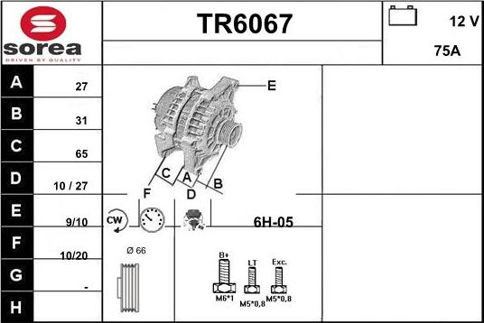 Sera TR6067 - Генератор autocars.com.ua