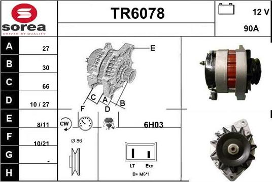 Sera TR6078 - Генератор autocars.com.ua