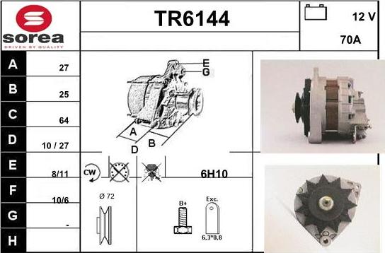 Sera TR6144 - Генератор autocars.com.ua