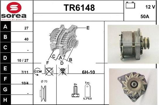 Sera TR6148 - Генератор autocars.com.ua