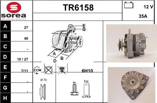 Sera TR6158 - Генератор autocars.com.ua