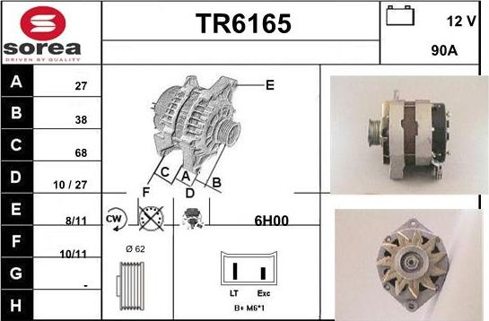 Sera TR6165 - Генератор autocars.com.ua