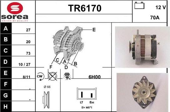 Sera TR6170 - Генератор autocars.com.ua