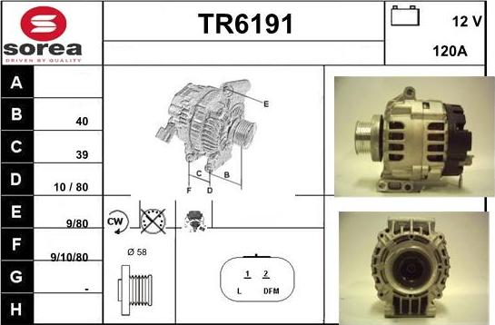 Sera TR6191 - Генератор autocars.com.ua