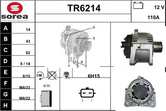 Sera TR6214 - Генератор autocars.com.ua