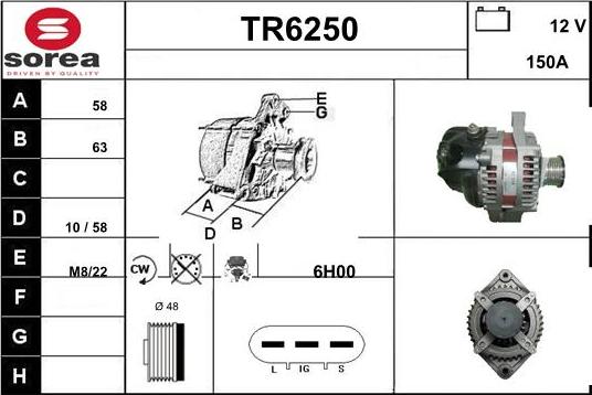 Sera TR6250 - Генератор autocars.com.ua