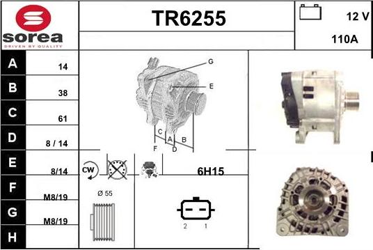 Sera TR6255 - Генератор autocars.com.ua