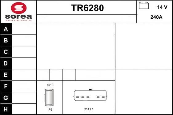 Sera TR6280 - Генератор autocars.com.ua