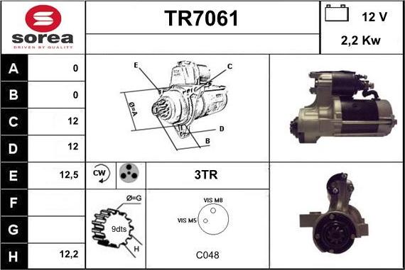 Sera TR7061 - Стартер autodnr.net