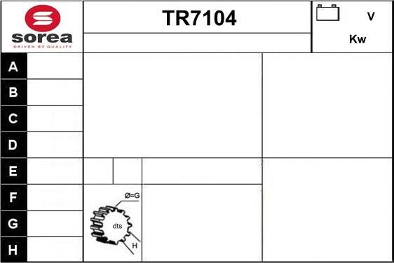 Sera TR7104 - Стартер autodnr.net