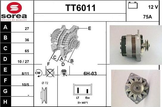 Sera TT6011 - Генератор autocars.com.ua