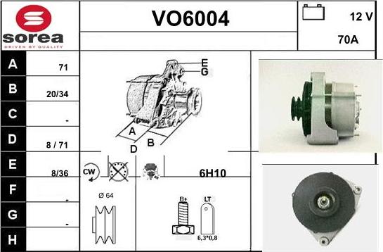 Sera VO6004 - Генератор autocars.com.ua