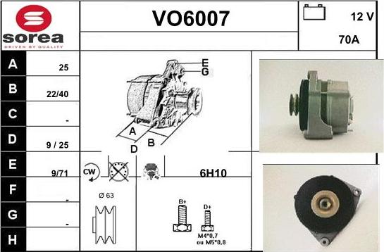 Sera VO6007 - Генератор autocars.com.ua