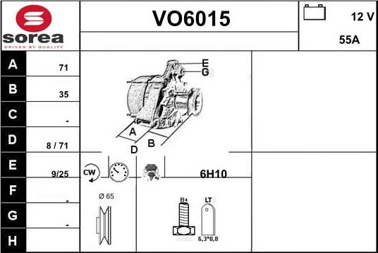 Sera VO6015 - Генератор autocars.com.ua