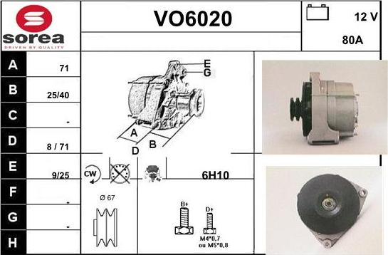 Sera VO6020 - Генератор autocars.com.ua