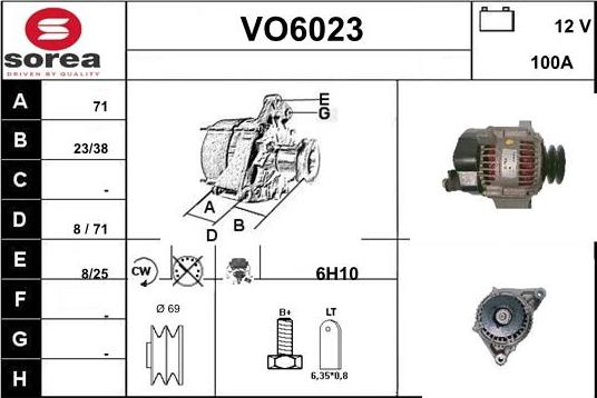 Sera VO6023 - Генератор autocars.com.ua