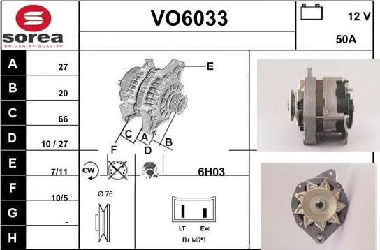 Sera VO6033 - Генератор autocars.com.ua