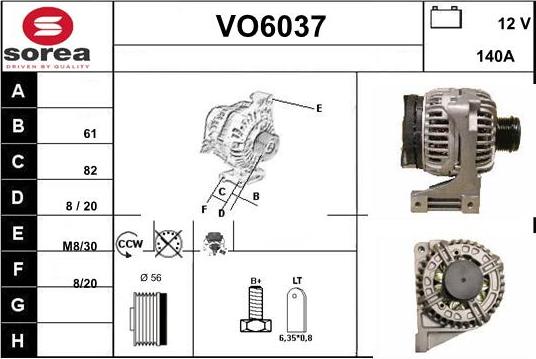 Sera VO6037 - Генератор autocars.com.ua