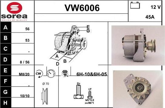 Sera VW6006 - Генератор autocars.com.ua