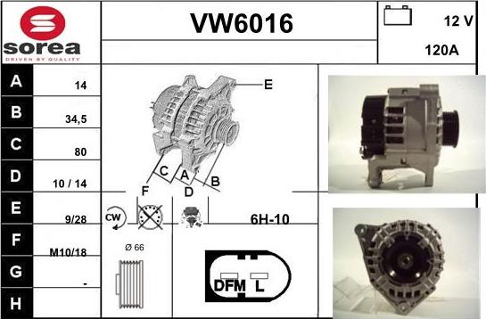 Sera VW6016 - Генератор autocars.com.ua