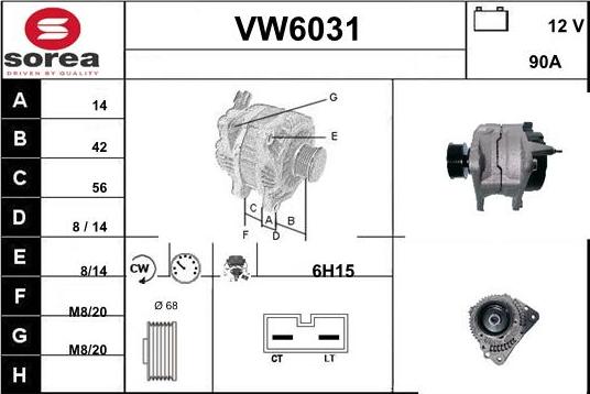 Sera VW6031 - Генератор autocars.com.ua