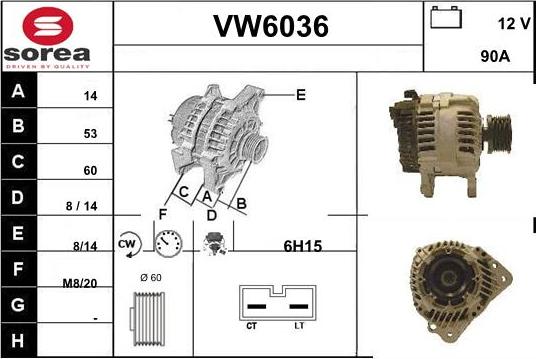 Sera VW6036 - Генератор autocars.com.ua