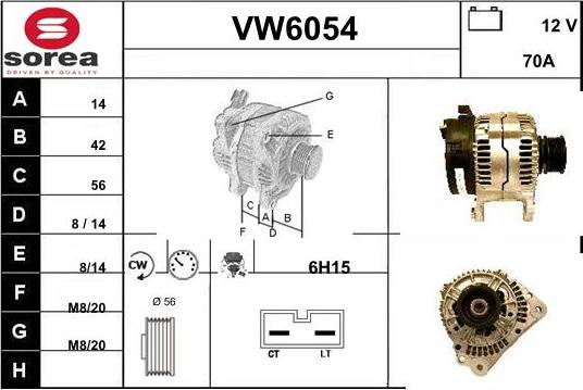 Sera VW6054 - Генератор autocars.com.ua