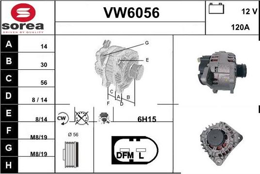 Sera VW6056 - Генератор autocars.com.ua