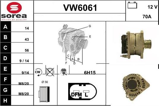 Sera VW6061 - Генератор autocars.com.ua