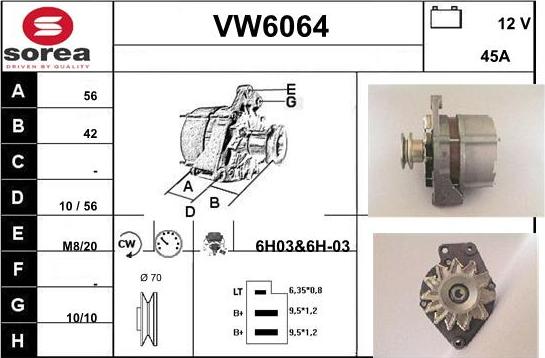 Sera VW6064 - Генератор autocars.com.ua