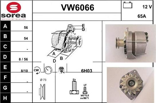 Sera VW6066 - Генератор autocars.com.ua