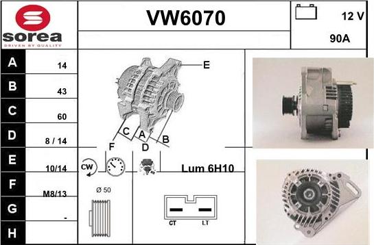 Sera VW6070 - Генератор autocars.com.ua