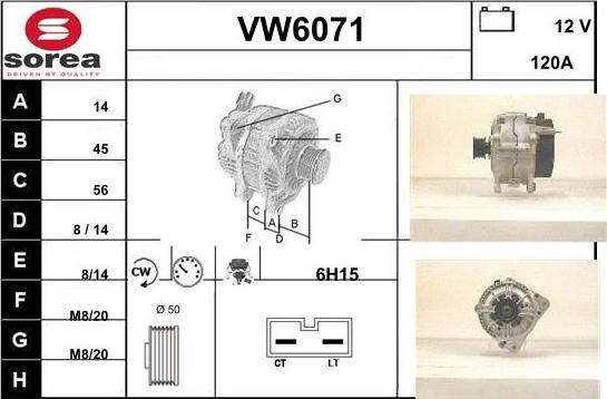 Sera VW6071 - Генератор autocars.com.ua