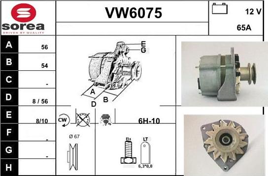 Sera VW6075 - Генератор autocars.com.ua