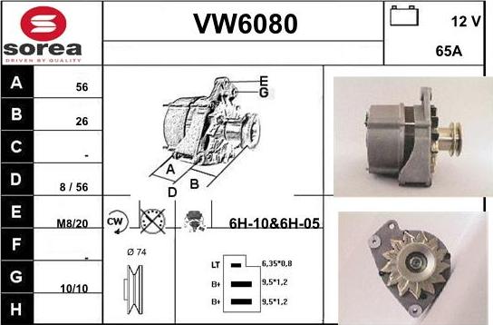 Sera VW6080 - Генератор autocars.com.ua