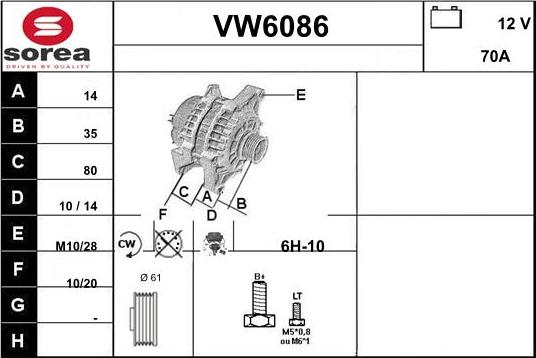 Sera VW6086 - Генератор autocars.com.ua