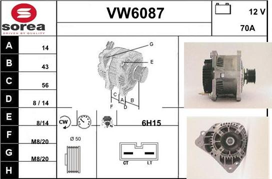 Sera VW6087 - Генератор autocars.com.ua