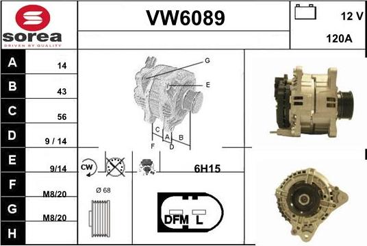 Sera VW6089 - Генератор autocars.com.ua