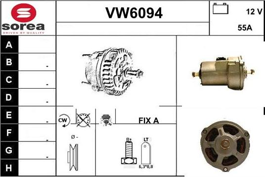 Sera VW6094 - Генератор autocars.com.ua