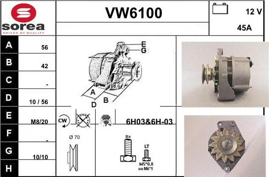 Sera VW6100 - Генератор autocars.com.ua