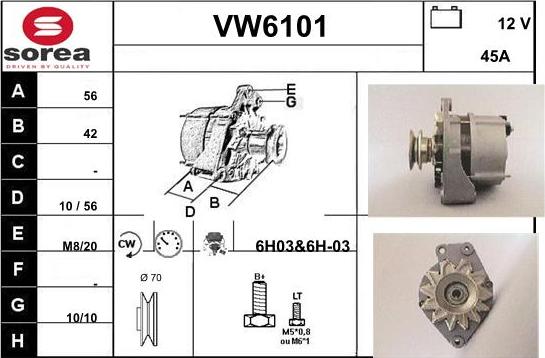 Sera VW6101 - Генератор autocars.com.ua