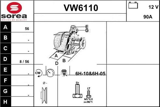 Sera VW6110 - Генератор autocars.com.ua